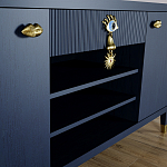 Комод-буфет Elsa Dreams Blue с открытыми полками   варинант исполнения - 4 | Loft Concept в Ульяновске