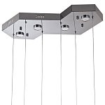 Люстра c 6-ю стеклянными плафонами хром Sparkling Bubbles Tube Chrome Hanging Lamp варинант исполнения - 3 | Loft Concept в Ульяновске