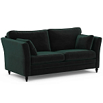 Диван с обивкой из велюра зеленый Gibbs Dark Green Sofa варинант исполнения - 2 | Loft Concept в Ульяновске
