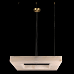 Люстра с квадратным каменным плафоном Calcite Square Light варинант исполнения - 2 | Loft Concept в Ульяновске