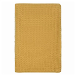 Плед из шерсти цвета охры с бахарамой Waffle Comfort варинант исполнения - 1 | Loft Concept в Ульяновске