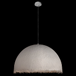 Подвесной светильник в форме купола белого цвета с ажурной бахромой Tactile Line варинант исполнения - 3 | Loft Concept в Ульяновске
