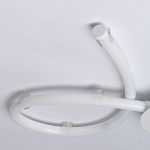 Люстра белого цвета с тремя изогнутыми светодиоидными плафонами Luke Lampco Tracer Lamp варинант исполнения - 8 | Loft Concept в Ульяновске