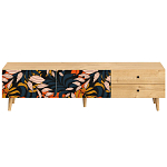 Длинная ТВ-тумба с принтом на ящиках Elise TV Stand варинант исполнения - 10 | Loft Concept в Ульяновске