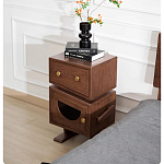 Тумбочка прикроватная с ящиком и дверцей Робот Robot Desk варинант исполнения - 4 | Loft Concept в Ульяновске