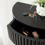 Прикроватный подвесной столик с ящиком черный Bedside Hanging Table варинант исполнения - 3 | Loft Concept в Ульяновске