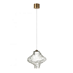 Подвесной светильник с плафоном из фактурного прозрачного стекла Light Ensemble варинант исполнения - 8 | Loft Concept в Ульяновске