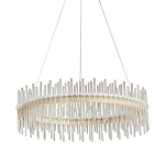 Люстра круглая с прозрачными стеклянными трубками 51 см Nembus варинант исполнения - 1 | Loft Concept в Ульяновске