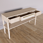 Дизайнерская Консоль с полкой и ящиком Primo Светлый дуб варинант исполнения - 6 | Loft Concept в Ульяновске