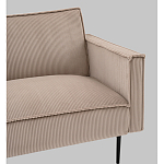 Диван современный вельветовый прямой Worcester Бежевый  варинант исполнения - 3 | Loft Concept в Ульяновске