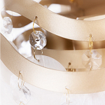 Бра с белыми перламутровыми подвесками и золотистыми волнистыми элементами SHELL варинант исполнения - 3 | Loft Concept в Ульяновске