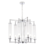 Люстра с 8-ю прозрачными цилиндрическими плафонами Jeanette варинант исполнения - 3 | Loft Concept в Ульяновске