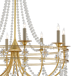 Люстра с декором из прозрачных бусин Glowing Crystals варинант исполнения - 1 | Loft Concept в Ульяновске