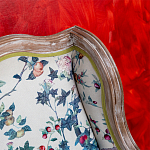 Диван из натурального бука бежевый с изображением птиц и цветов Beige Green Chinoiserie Garden Sofa варинант исполнения - 10 | Loft Concept в Ульяновске