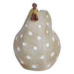 Статуэтка курица с текстурной поверхностью бежевого цвета Rustic Chicken варинант исполнения - 1 | Loft Concept в Ульяновске