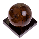 Настольный письменный набор с часами из природного камня обсидиана Royal Set варинант исполнения - 6 | Loft Concept в Ульяновске