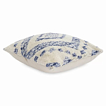 Чехол на подушку с узором в этно-стиле Blue Ikat варинант исполнения - 1 | Loft Concept в Ульяновске