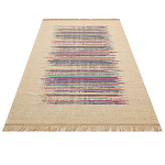 Ковер с геометрическим узором из комбинированного состава Full rhythm варинант исполнения - 3 | Loft Concept в Ульяновске