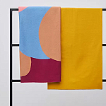 Плед из хлопка с абстрактным принтом Elysian Flow Ember варинант исполнения - 7 | Loft Concept в Ульяновске