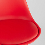 Стул с основой из пластика и мягким сиденьем Arvika Red варинант исполнения - 8 | Loft Concept в Ульяновске