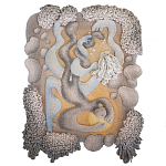 Тканый вручную монументальный настенный гобелен Soft Inception варинант исполнения - 4 | Loft Concept в Ульяновске