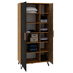 Шкаф двухдверный с 2-мя отделами с полками Stone Effect варинант исполнения - 4 | Loft Concept в Ульяновске