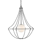 Подвесной светильник из тонких прутьев в форме колокола Forged Thin Rods варинант исполнения - 1 | Loft Concept в Ульяновске