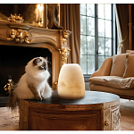 Настольная лампа в форме трапеции из натурального камня Soft Glow of Stone варинант исполнения - 5 | Loft Concept в Ульяновске