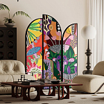 Ширма цветочный принт Colored Partition варинант исполнения - 2 | Loft Concept в Ульяновске