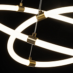 Люстра подвесная с двумя пересекающимися белыми светодиоидными кольцами Luke Lampco Tracer Lamp варинант исполнения - 5 | Loft Concept в Ульяновске