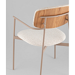 Стул Doe с подклокотниками молочный варинант исполнения - 3 | Loft Concept в Ульяновске