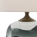 Настольная лампа с волнистым принтом Green Wavy Lamp варинант исполнения - 1 | Loft Concept в Ульяновске