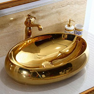 Раковина Золото golden drop