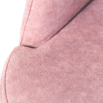 Банкетка пыльно-розовый велюр со спинкой и подлокотниками на 4-х деревянных ножках Aurora Pink варинант исполнения - 2 | Loft Concept в Ульяновске