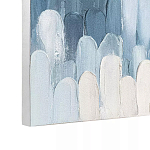 Панно декоративное с ручной росписью Blue Strokes варинант исполнения - 3 | Loft Concept в Ульяновске