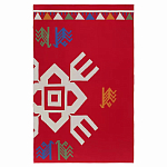 Плед хлопковый по мотивам чувашских орнаментов Ural and Siberian Patterns варинант исполнения - 1 | Loft Concept в Ульяновске