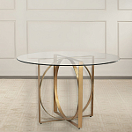 Стол обеденный круглый с основанием из 2-х пересекающихся колец Modern Geometric Silhouette варинант исполнения - 2 | Loft Concept в Ульяновске