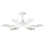 Потолочный светильник с плафонами в виде белых лепестков Delicate Flower варинант исполнения - 2 | Loft Concept в Ульяновске
