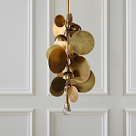 Люстра креативная из дисков цвета латунь Constellation Light and Style варинант исполнения - 2 | Loft Concept в Ульяновске