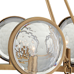 Люстра круглая с прозрачными рельефными плафонами Crystal Prism варинант исполнения - 2 | Loft Concept в Ульяновске