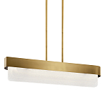 Люстра подвесная прямоугольная цвета латунь Kichler варинант исполнения - 1 | Loft Concept в Ульяновске