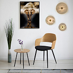 Бра в форме диска из натурального камня с декоративным центральным элеменом Cryptocrystalline Stone варинант исполнения - 2 | Loft Concept в Ульяновске