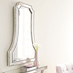 Зеркало в серебристой фигурной раме Silver Reflection варинант исполнения - 4 | Loft Concept в Ульяновске