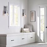 Бра с плафоном в форме колокола из прозрачного стекла с пузырьками Feiss варинант исполнения - 6 | Loft Concept в Ульяновске