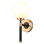 Бра с белым стеклянным плафоном в форме шара Cedar & Moss Light варинант исполнения - 1 | Loft Concept в Ульяновске