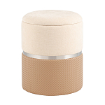 Пуф Mauldine с ящиком бежевый с экокожей варинант исполнения - 1 | Loft Concept в Ульяновске