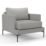 Мебельная ткань Шенилл серый цвет 138 см T4-29 варинант исполнения - 3 | Loft Concept в Ульяновске