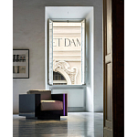 Дизайнерское кожаное кресло Poltronova Saratoga Armchair варинант исполнения - 4 | Loft Concept в Ульяновске