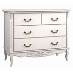Комод белый из массива бука в стиле прованс White Provence варинант исполнения - 2 | Loft Concept в Ульяновске
