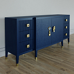 Большой Комод-буфет Elsa Dreams Blue с ящиками варинант исполнения - 3 | Loft Concept в Ульяновске